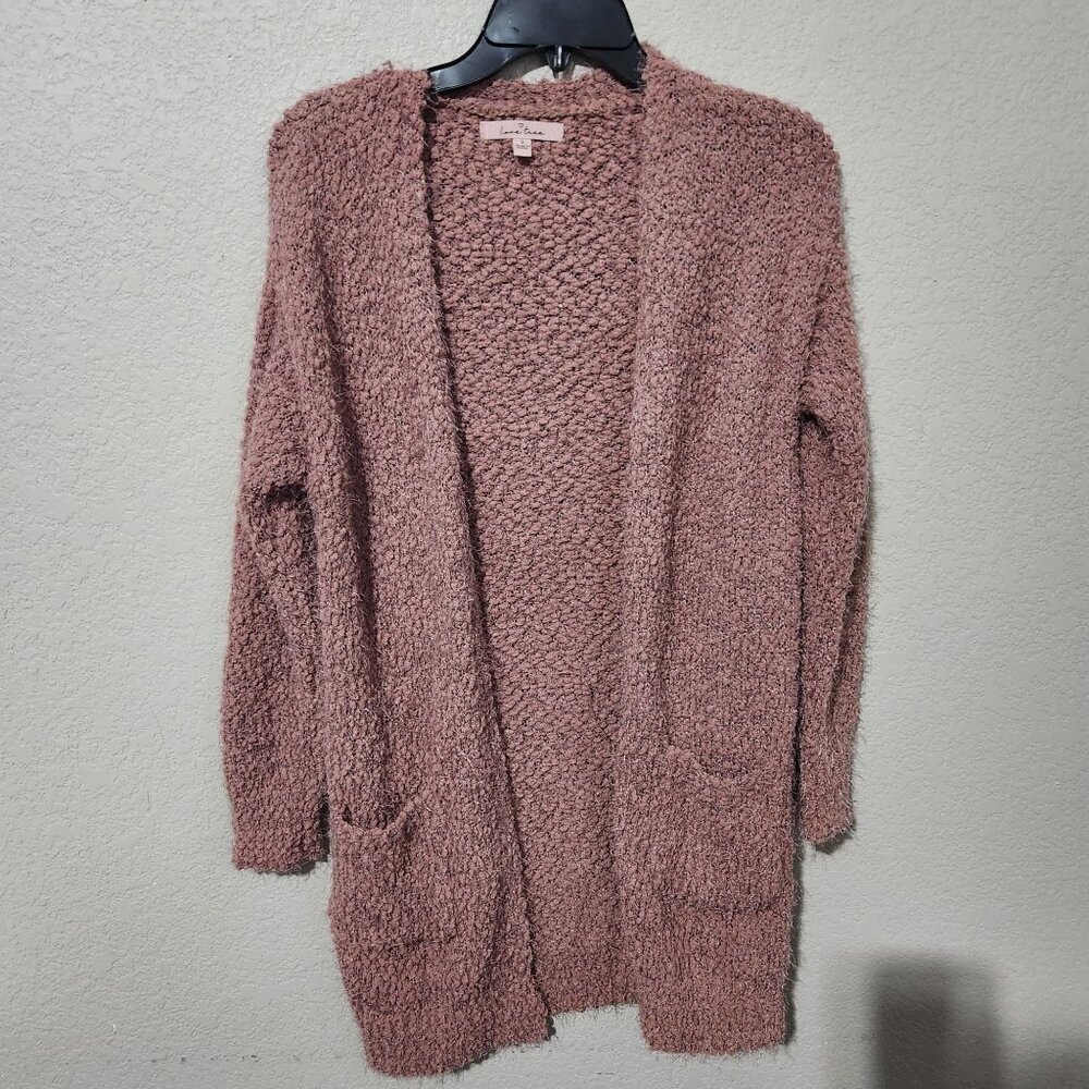 Love Tree Cardigan Small Dusty Rose Pink